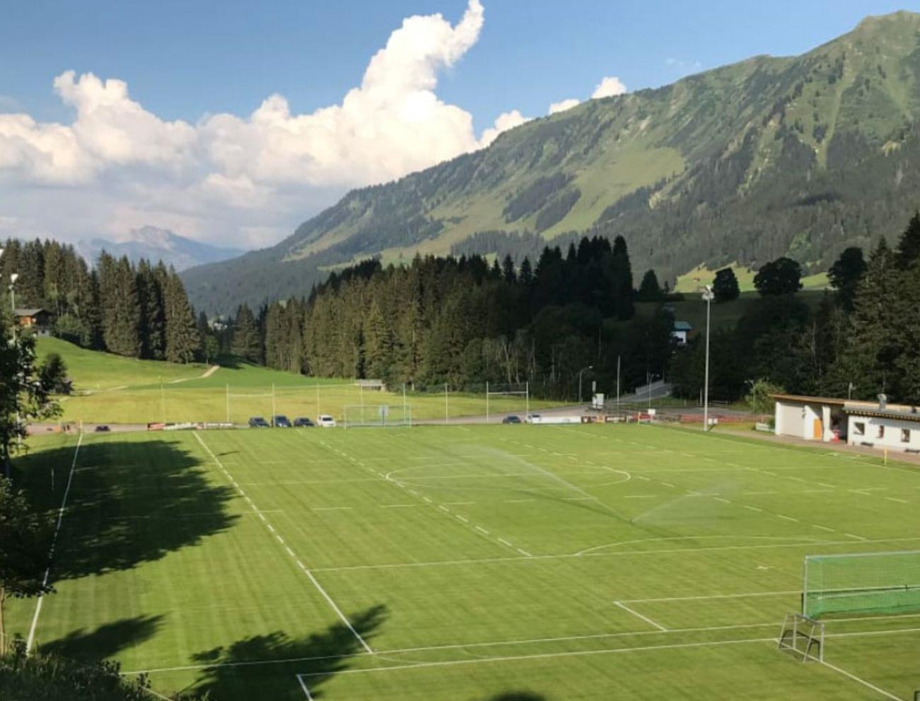 Football pitch near the Alphotel